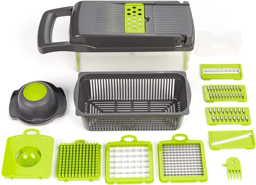 غذاساز نایسر دایسر VEGGIE SLICER مدل 14in1 — تصویر ۳