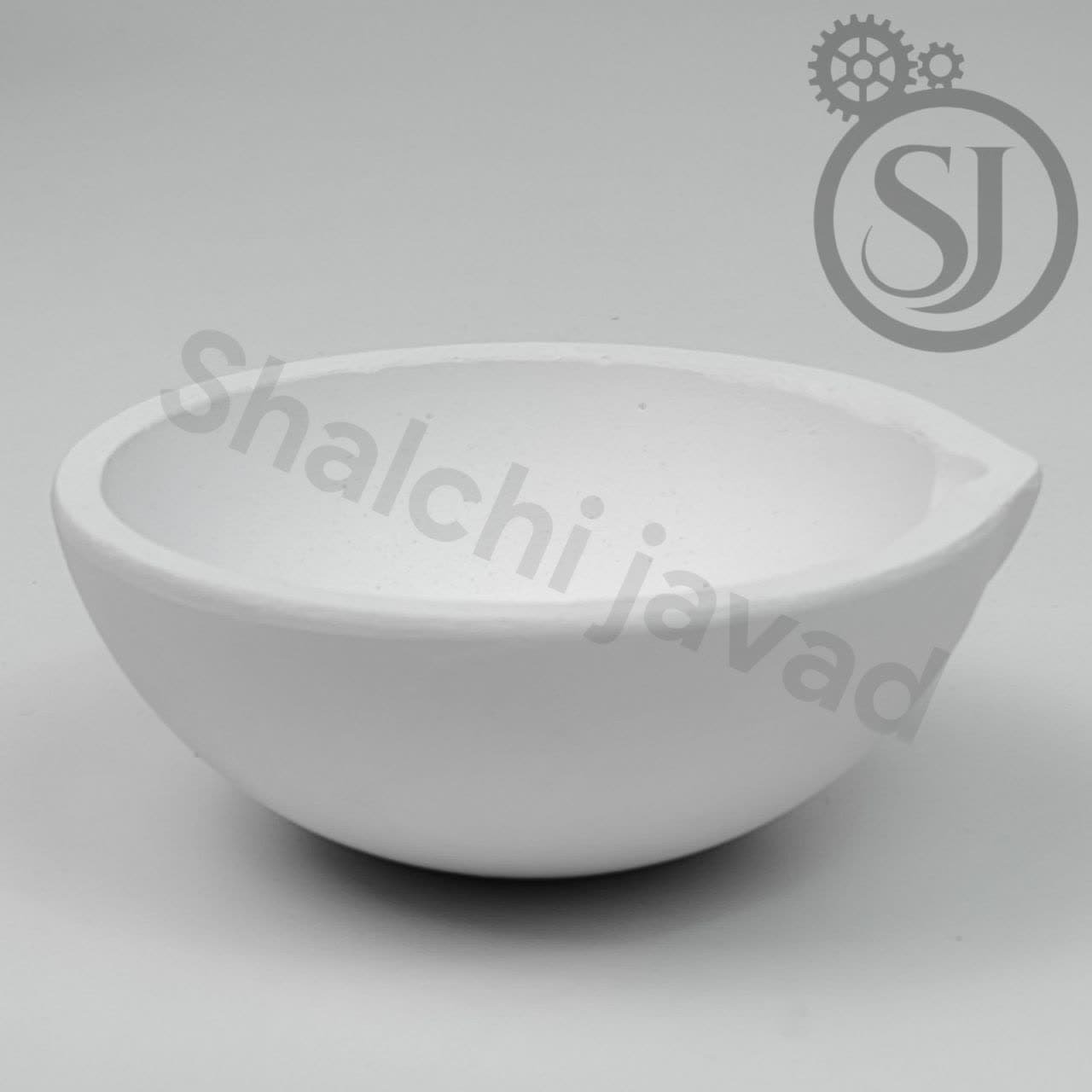 بوته 1000 گرمی کاسه ای (آلومینا)