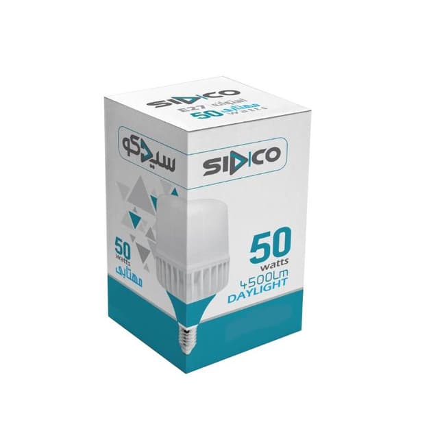 لامپ 50 وات استوانه ای سیدکو فوق کم مصرف — تصویر ۳