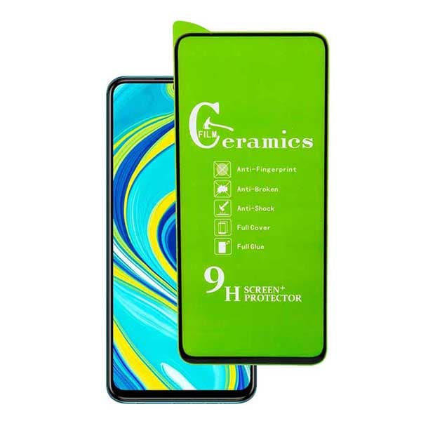 محافظ صفحه نمایش سرامیکی براق full cover Xiaomi redmi note 9s
