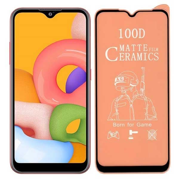 محافظ صفحه نمایش سرامیکی مات full cover SAMSUNG A01