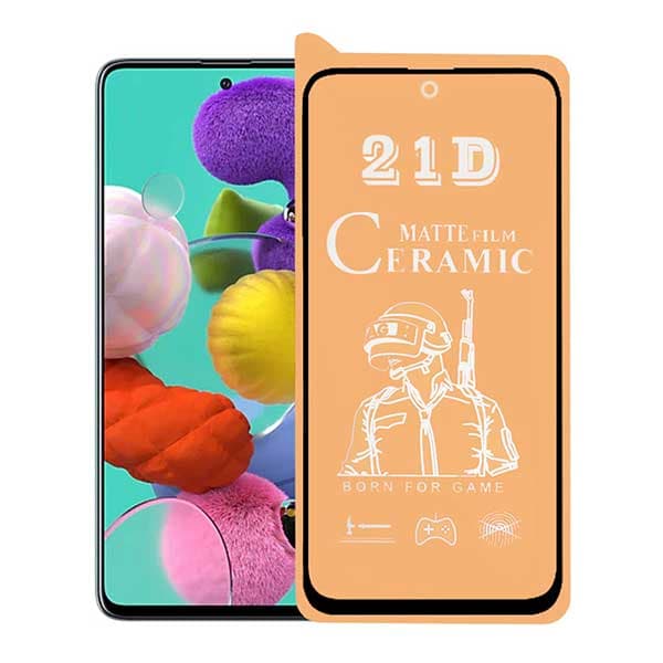 محافظ صفحه نمایش سرامیکی مات full cover SAMSUNG A51