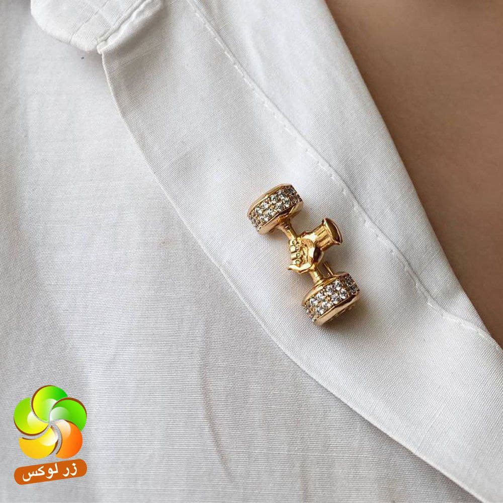 سنجاق سینه مدل دمبل مارک ژوپینگ — تصویر ۲