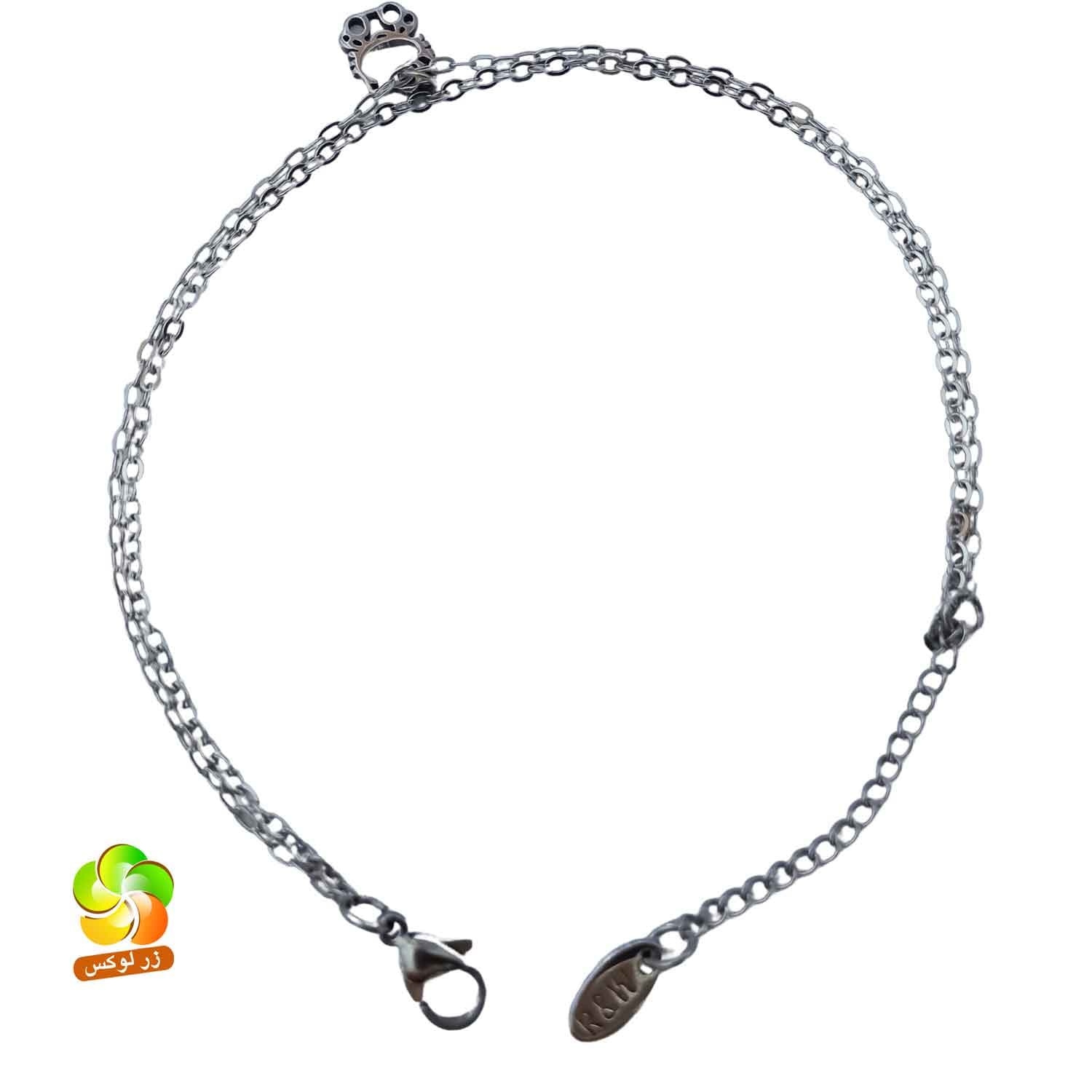 پابند استیل طرح گربه سفید