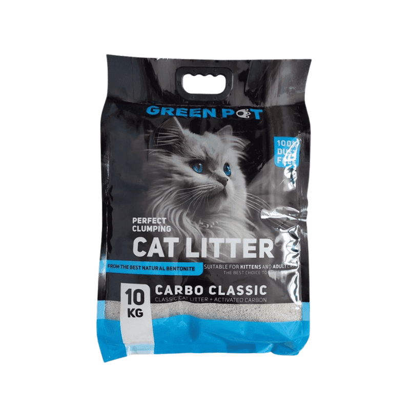 خاک گربه green pet مدل کربن دار وزن 10 کیلوگرم — تصویر ۸