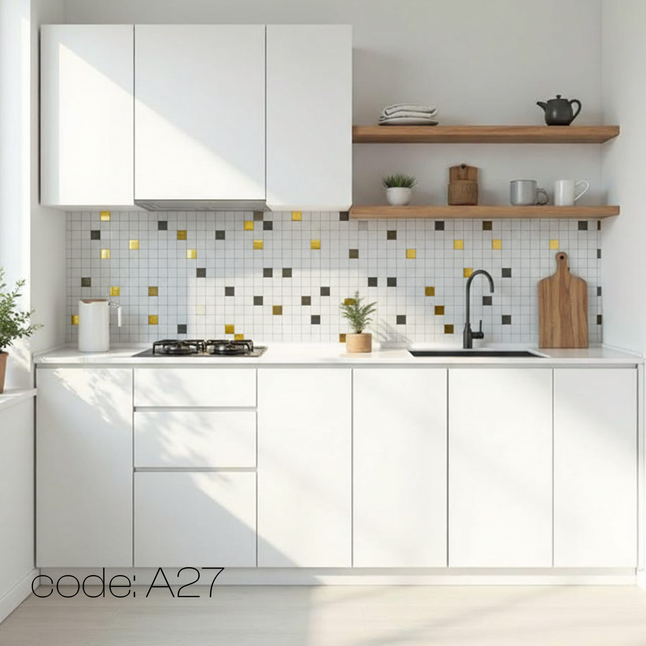 تایل بین کابینتی آلومینیوم کد A27 — تصویر ۵