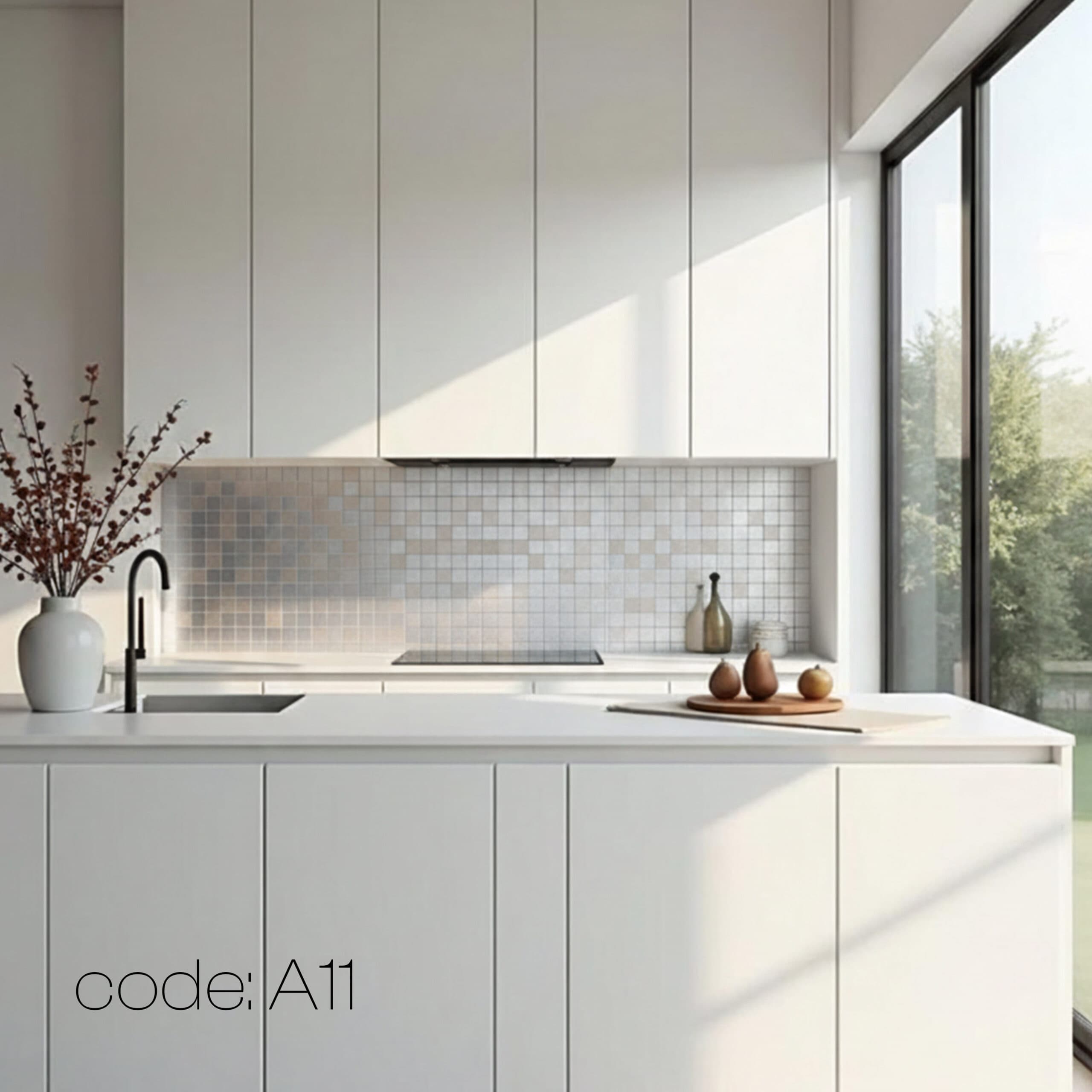 تایل بین کابینتی آلومینیوم کد A11 — تصویر ۵