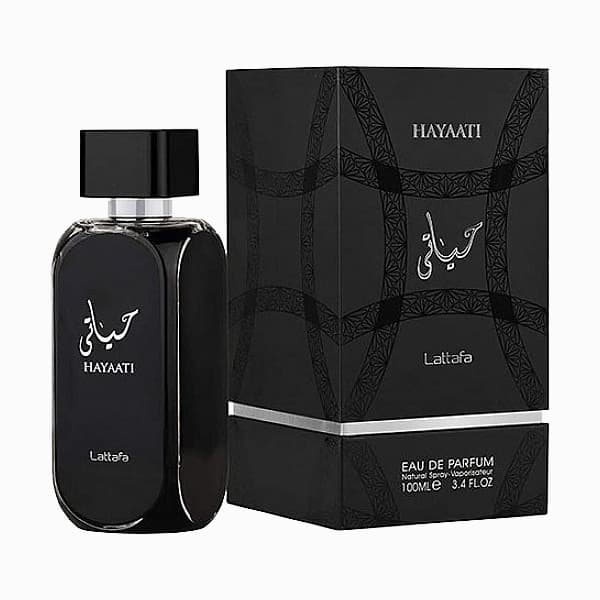 ادکلن حیاتی مشکی لطافه 100 میل Lattafa Hayaati — تصویر ۷