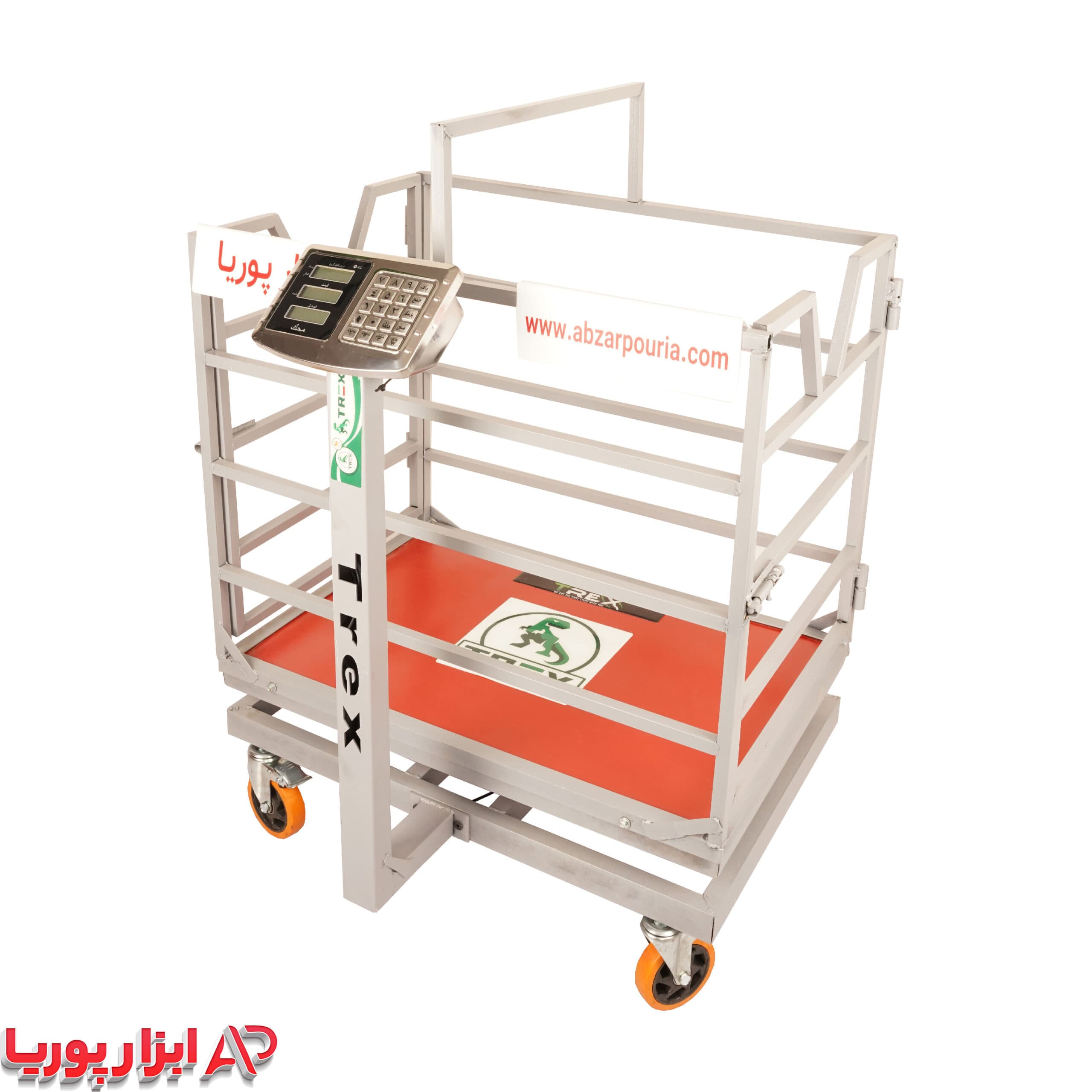 باسکول 500 کیلویی دامکش چرخ دار تیرکس T60/100 — تصویر ۵