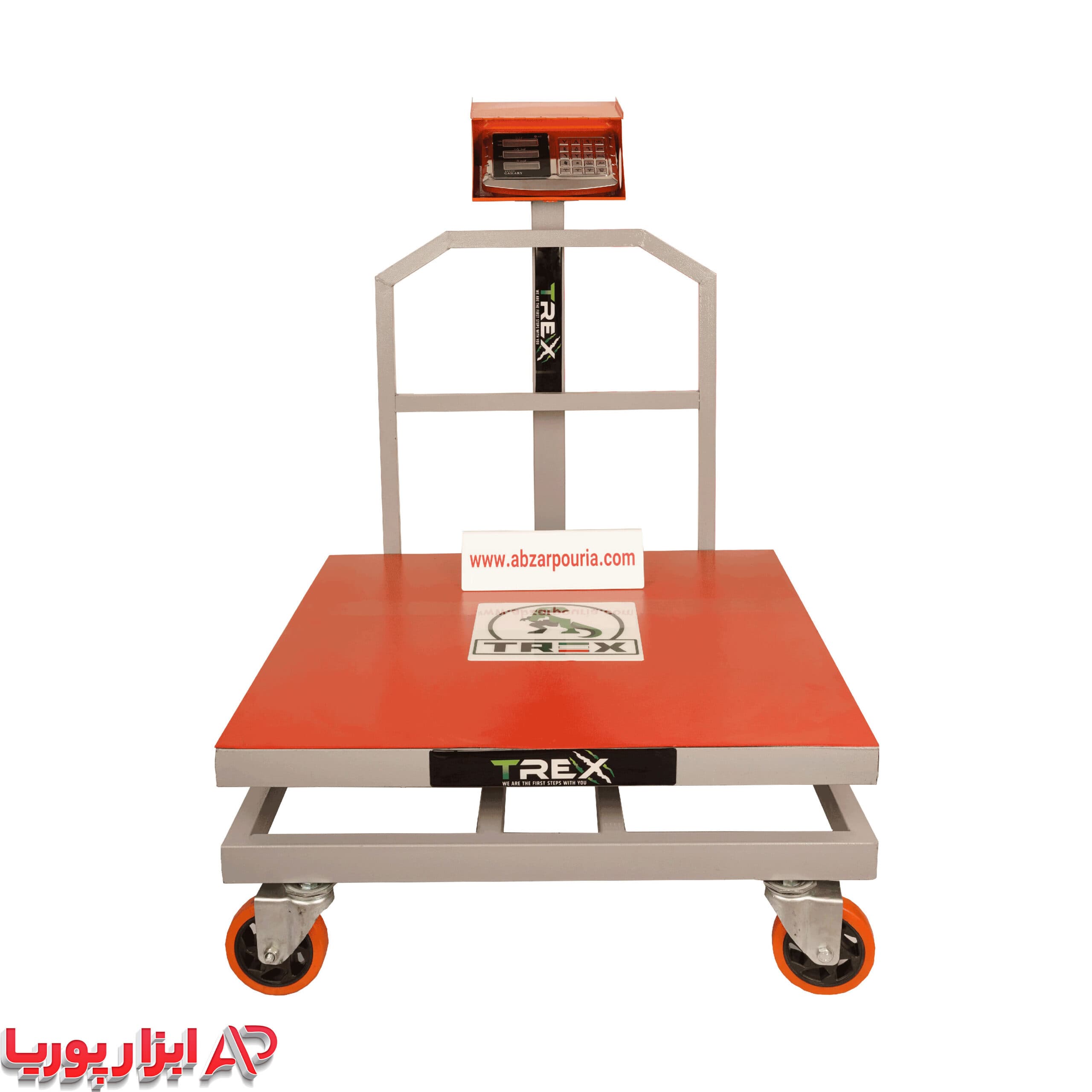 باسکول 600 کیلویی کمری بدنه تیرکس 90*90 + محافظ نمایشگر