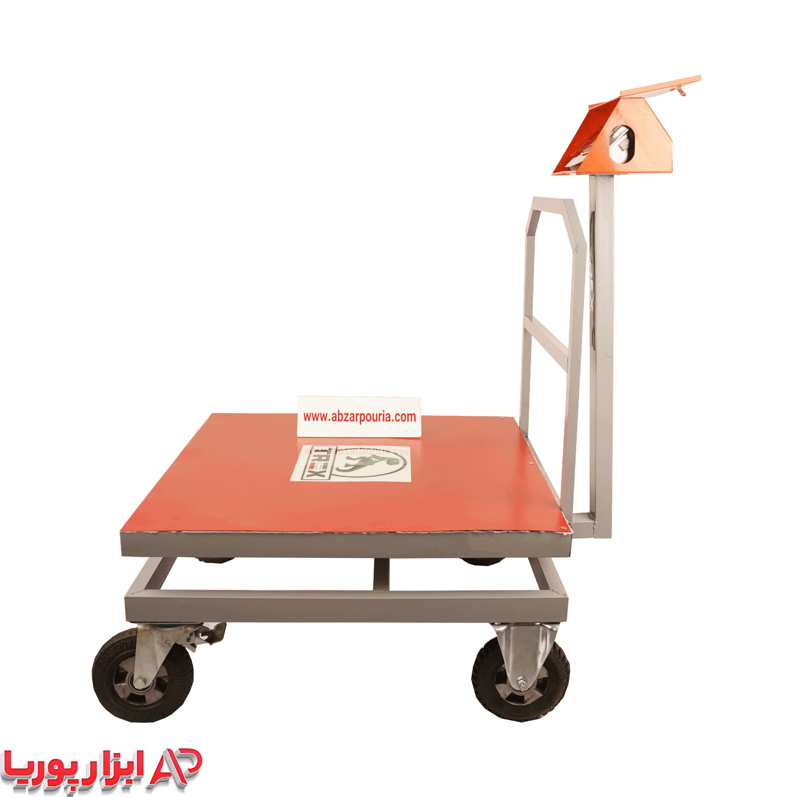 باسکول 700 کیلویی محک بدنه تیرکس 80*80 + چرخ صنعتی — تصویر ۶