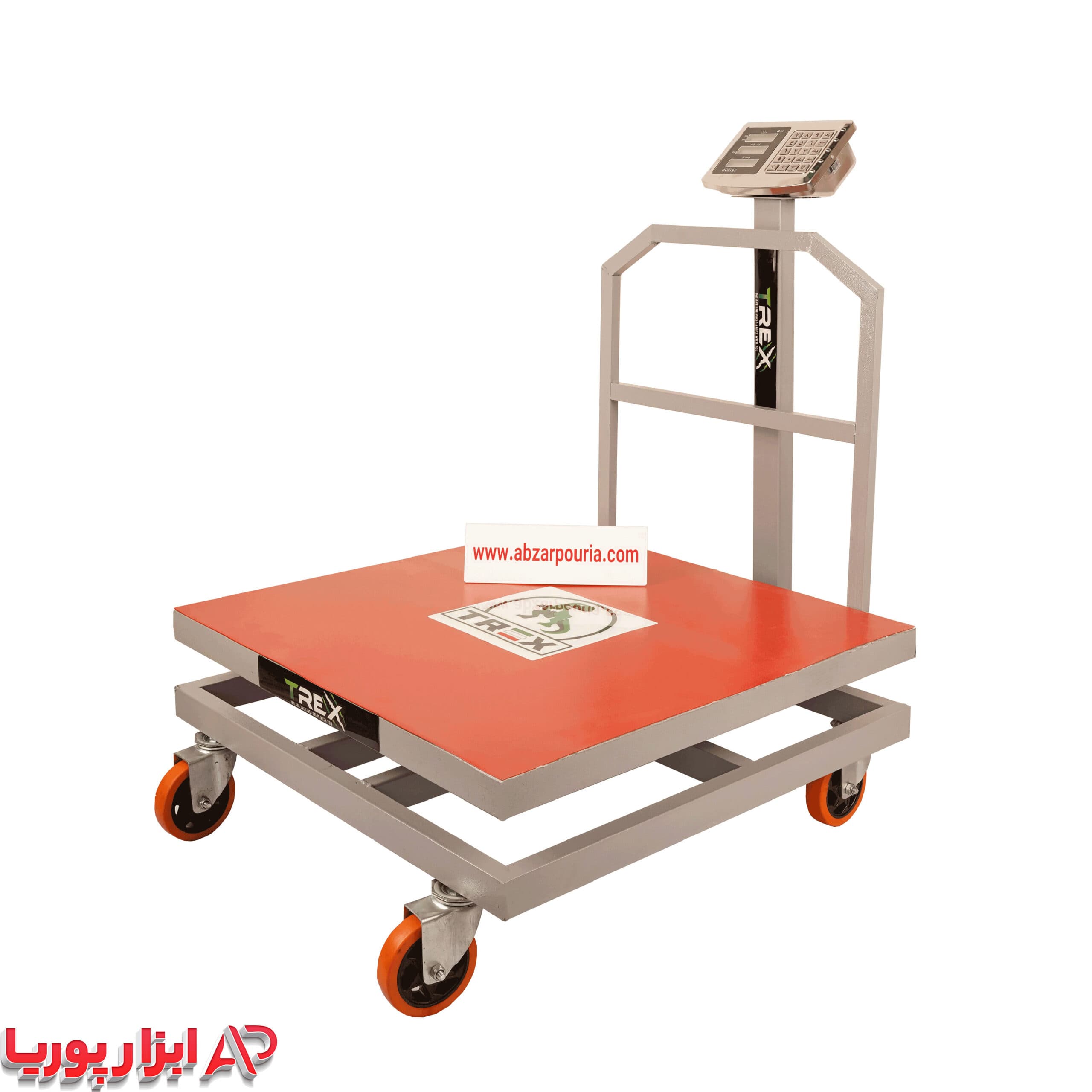 باسکول 600 کیلویی کمری بدنه تیرکس 80*80 + چرخ دار پرو — تصویر ۱۱