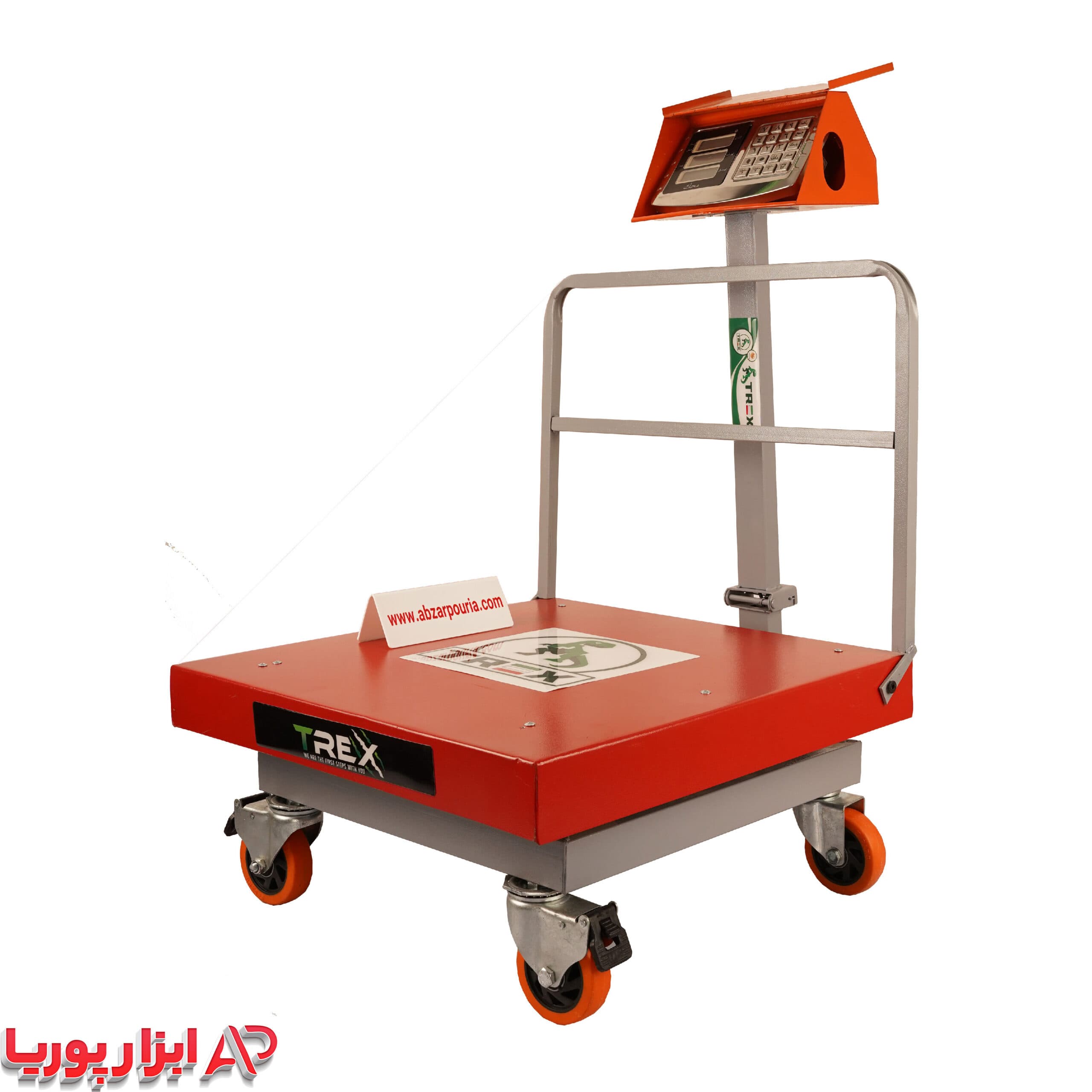 باسکول 700 کیلویی محک چرخدار بدنه تیرکس 70*70 — تصویر ۱۱