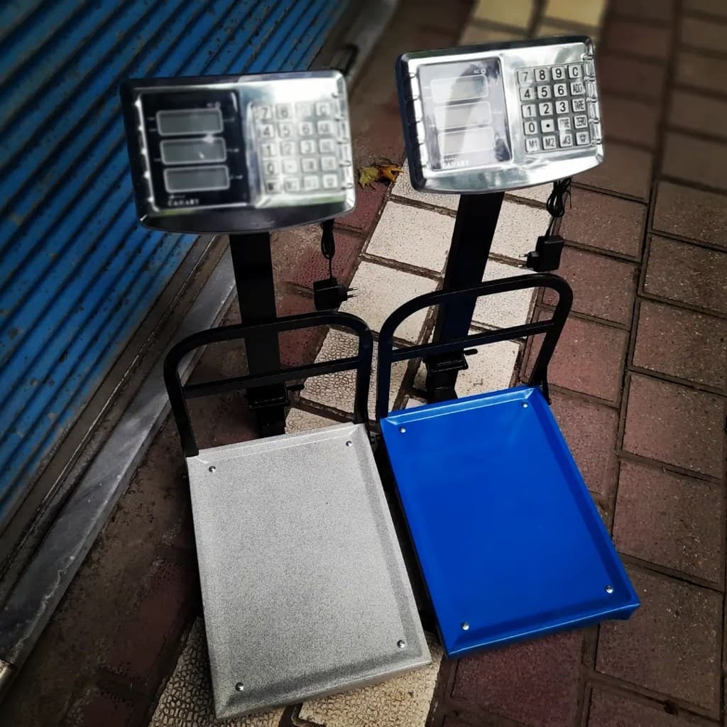ترازو باسکول ۲۰۰ کیلویی گارددار تاشو کیبورد استیل — تصویر ۷