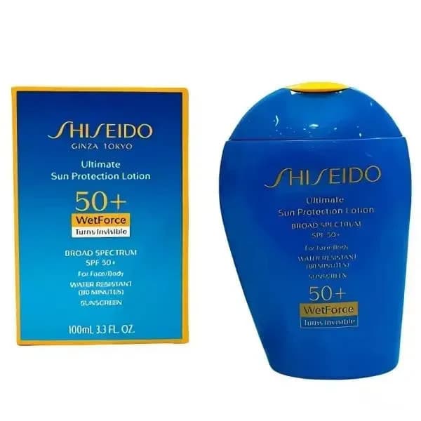 ضدآفتاب شیسیدو ضد چروک انواع پوست و صورت و بدن SPF+50 حجم ۱۰۰میل مسترکوالیتی