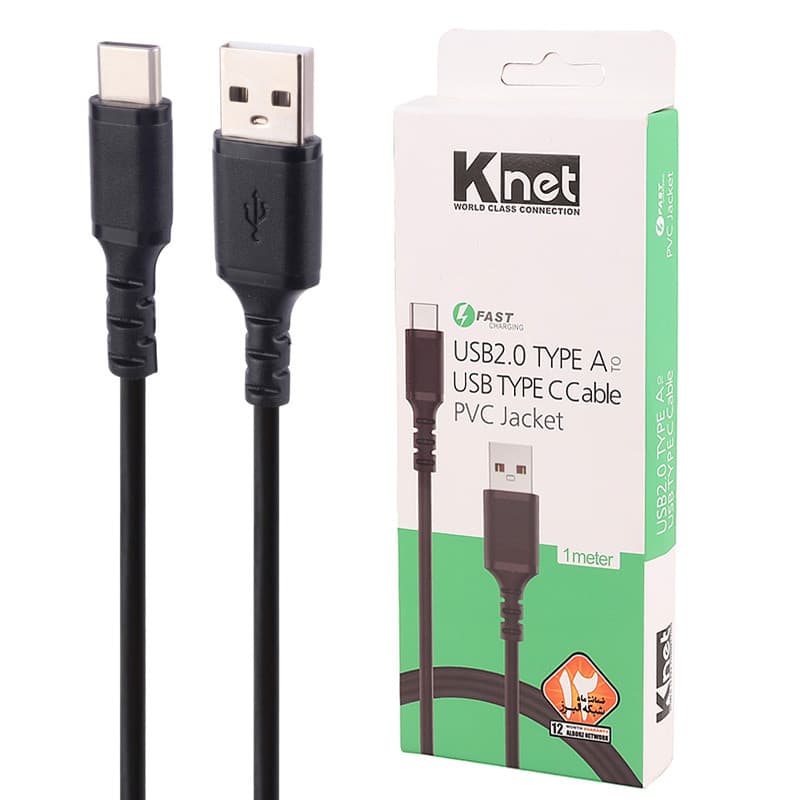 کابل شارژ کی نت مدل K-NET K-CUC02010 1M TYPE-C