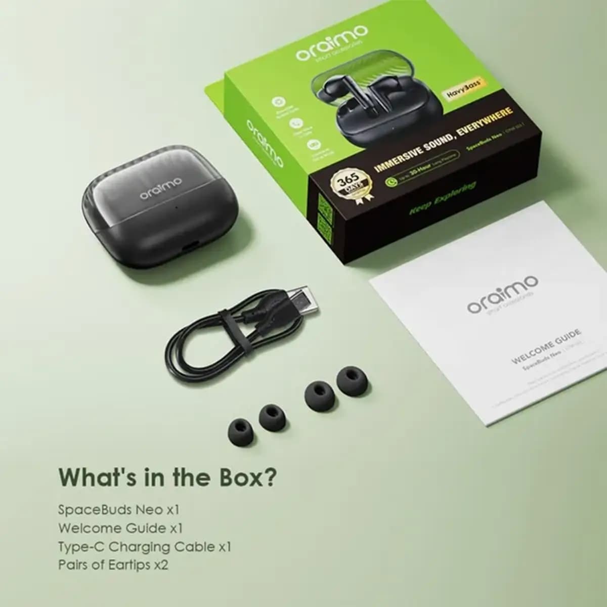 ایرپاد بلوتوثی اورایمو مدل Spacebuds neo otw-323 — تصویر ۳