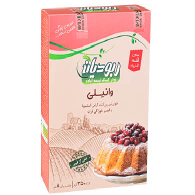 پودر کیک رژیمی استویا با طعم وانیلی 350 گرمی ربودیان