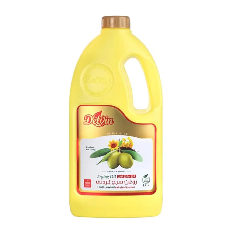 روغن دلوین سرخ بر پایه زیتون 1.8 لیتری