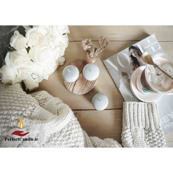 شمع رو آبی طوسی