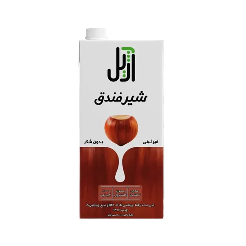 شیر فندق آژیل یک لیتری