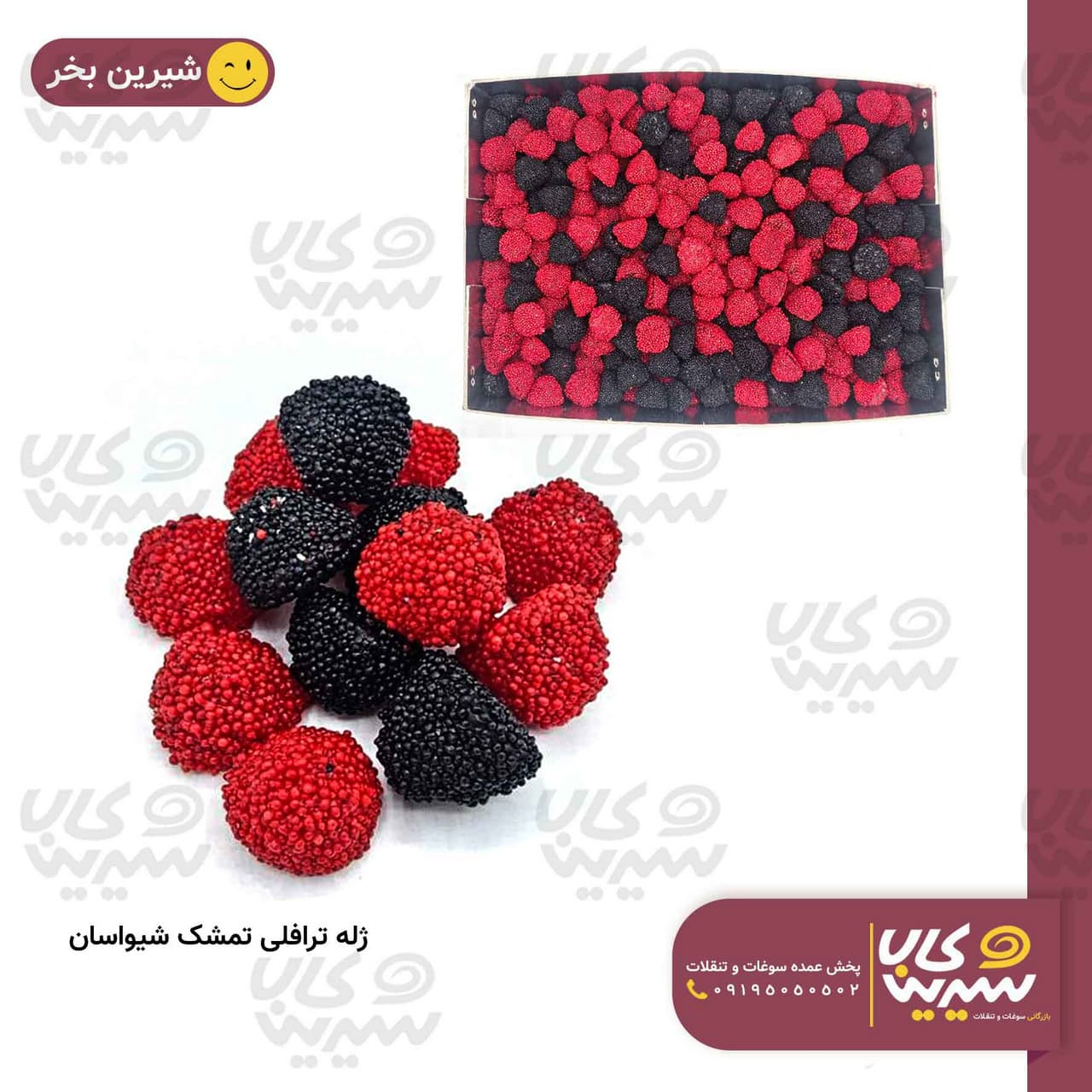 ژله ترافلی تمشک فله “شیواسان”