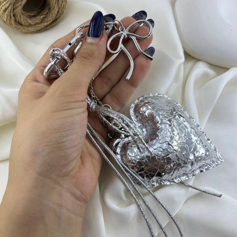 آویز کیف چارم بگ قلب کد J4203 — تصویر ۱۰