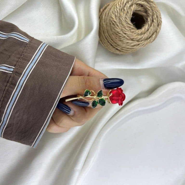 گل سینه مدل گل رز کد G4194 — تصویر ۸