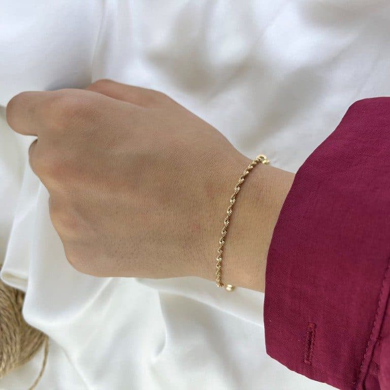 دستبند زنانه ژوپینگ مدل طنابی B5614 — تصویر ۷