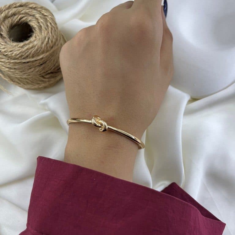 دستبند زنانه ژوپینگ بنگل مدل گره B5610 — تصویر ۱۰