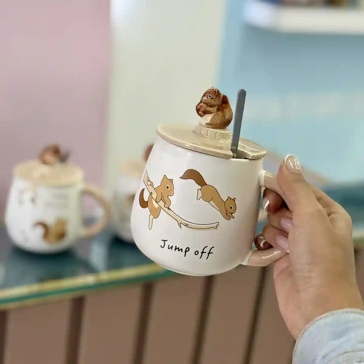 ماگ سنجاب عروسک دار — تصویر ۶