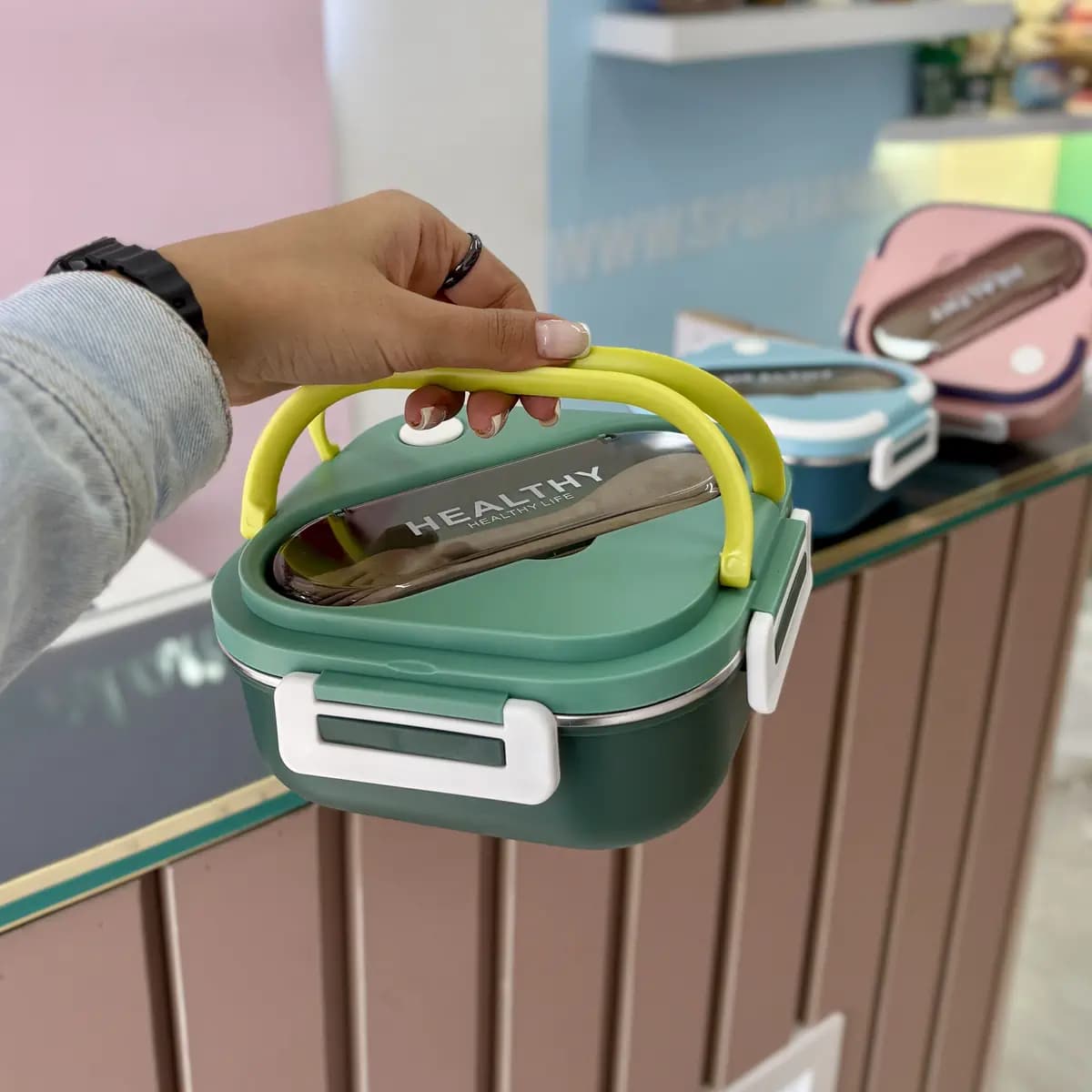 ظرف غذا داخل استیل هلسی HEALTHY — تصویر ۶