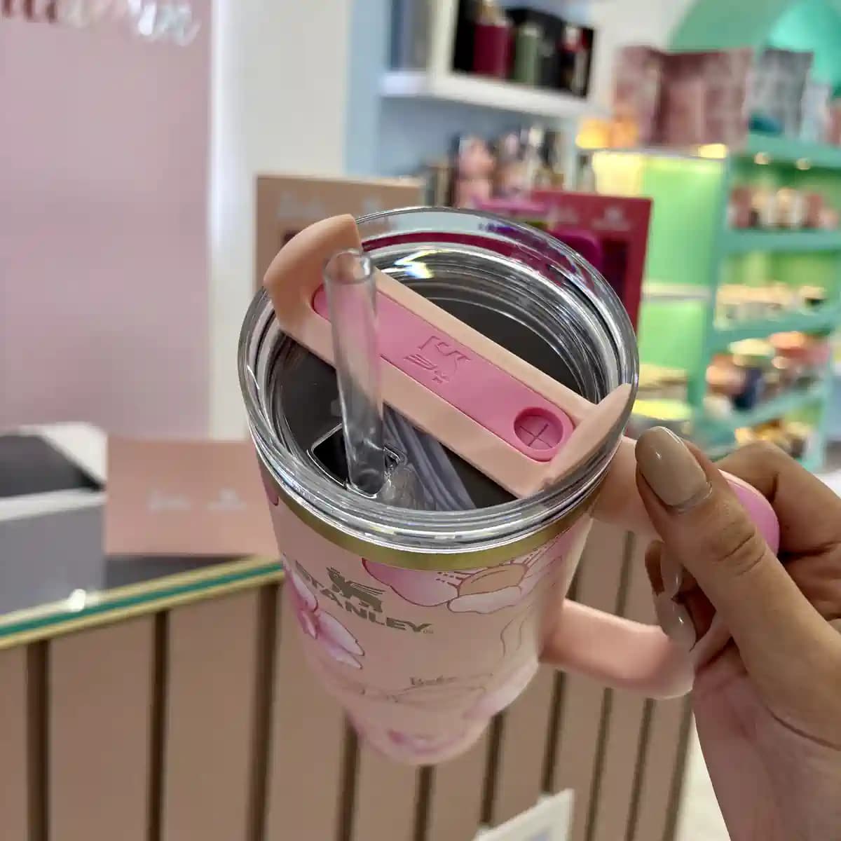 ماگ اورجینال استنلی تامبلر STANLEY باربی گلدار — تصویر ۱۲