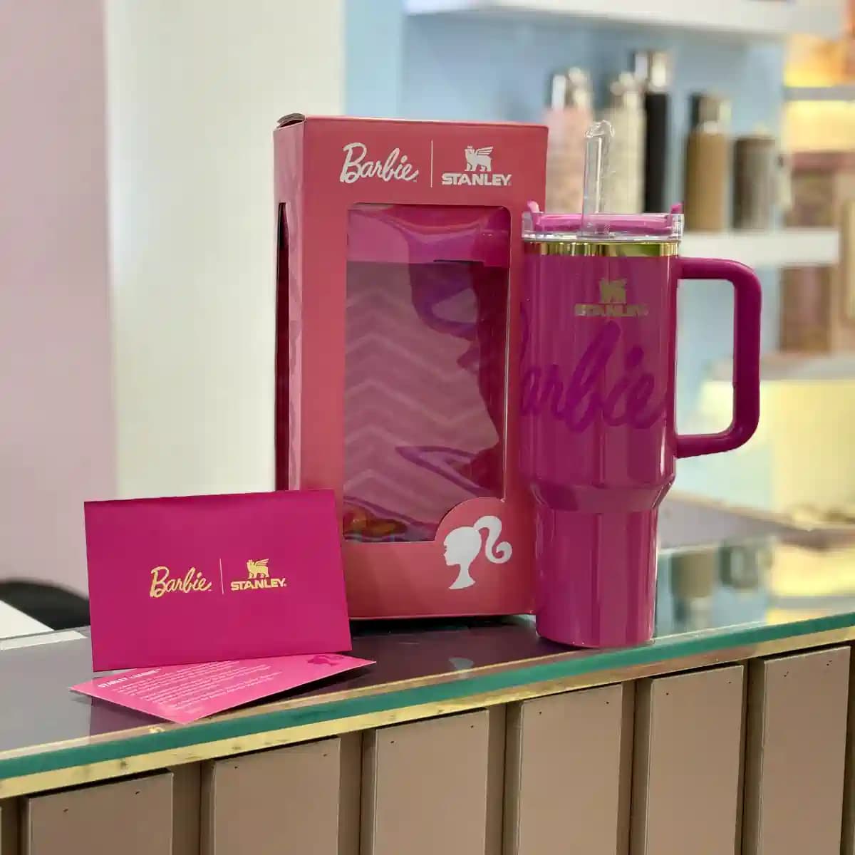 ماگ اورجینال استنلی تامبلر STANLEY باربی سرخابی — تصویر ۱۰