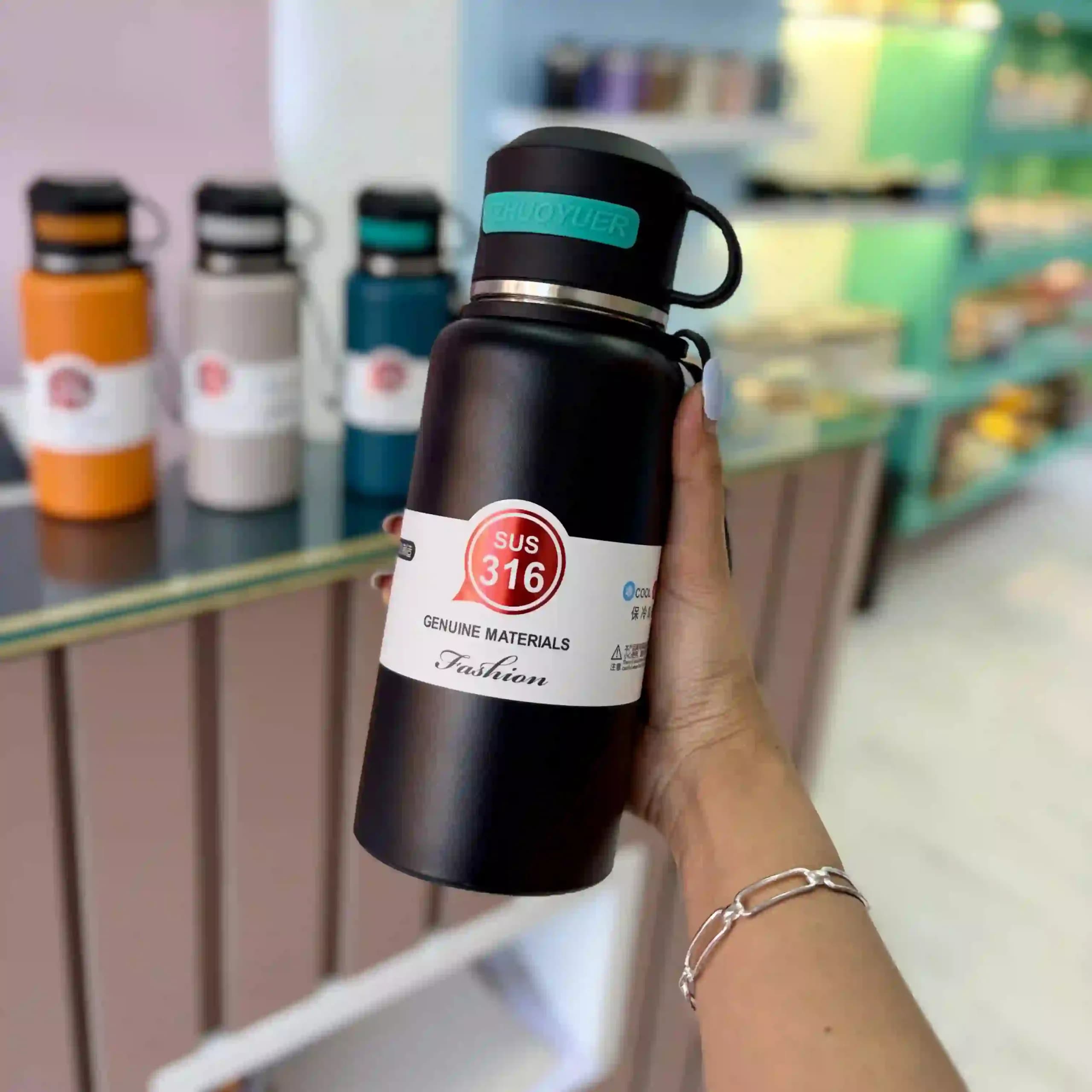 فلاسک استیل لیوان دار وکیوم 800 ml — تصویر ۱۱