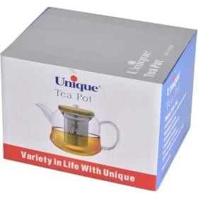 قوری پیرکس 1000میلی درب بامبو یونیک کد UN-7968 — تصویر ۹