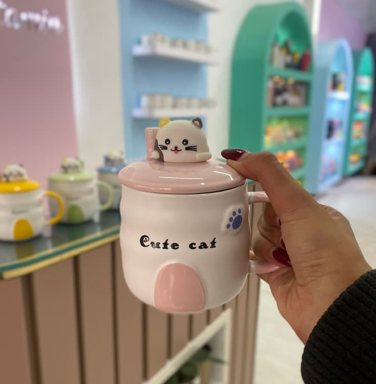 ماگ گربه ای درب دار — تصویر ۱۱