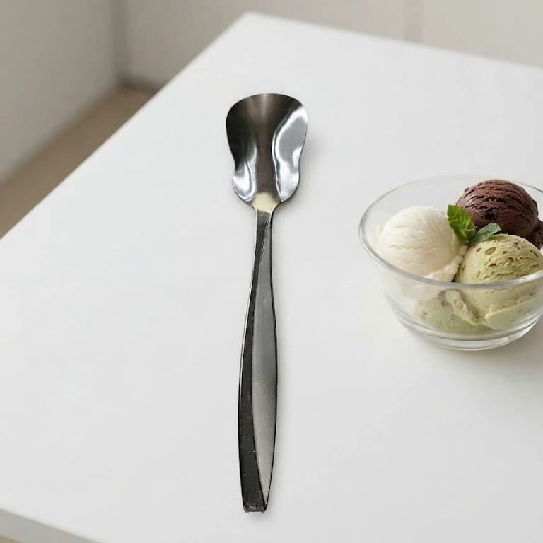 قاشق بستنی استیل ماینز وکیوم(اقتصادی)