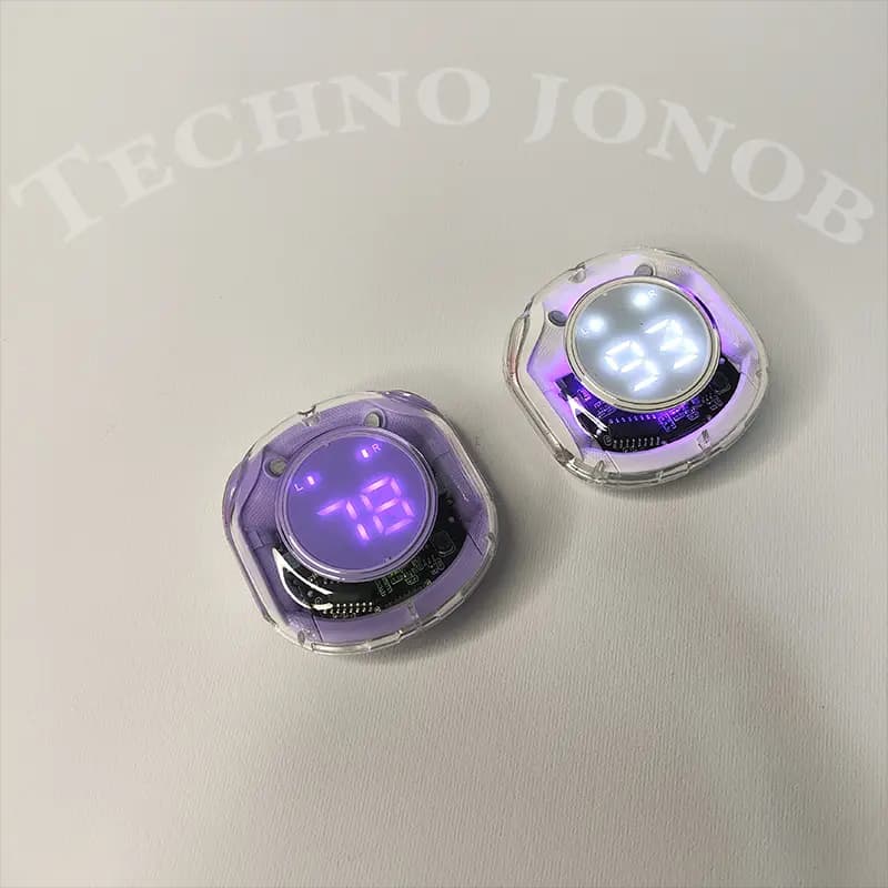 ایرپاد شیشه ای مدل HYK-08 | طراحی ترنسپرنت RGB — تصویر ۷