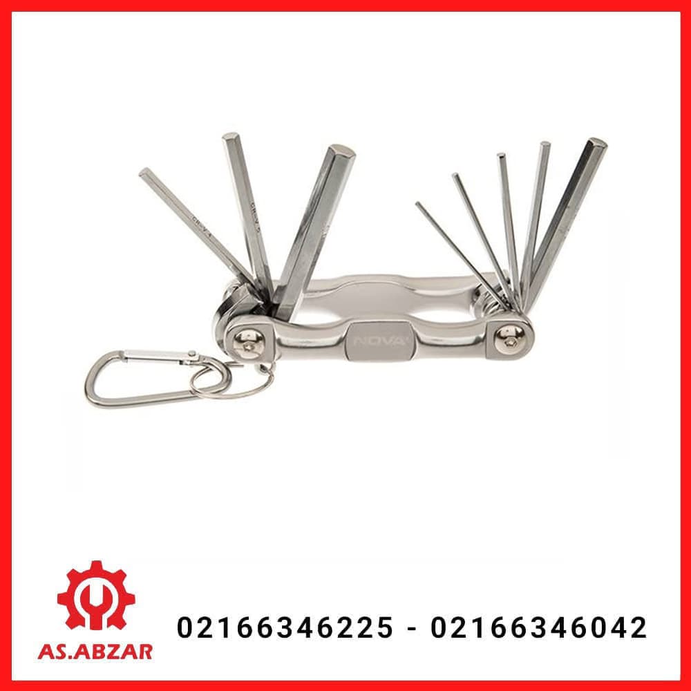 آلن چاقویی فانتزی شش گوش 8 عددی نووا مدل NTK – 1007