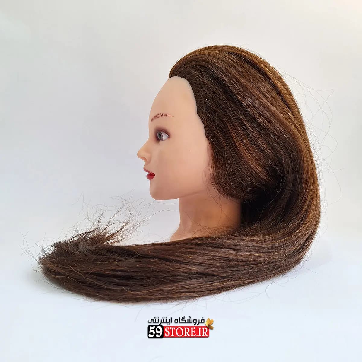 کله مانکن صددرصد طبیعی برای شینیون و بافت — تصویر ۸