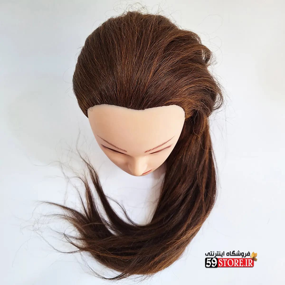 کله مانکن صددرصد طبیعی برای شینیون و بافت — تصویر ۵