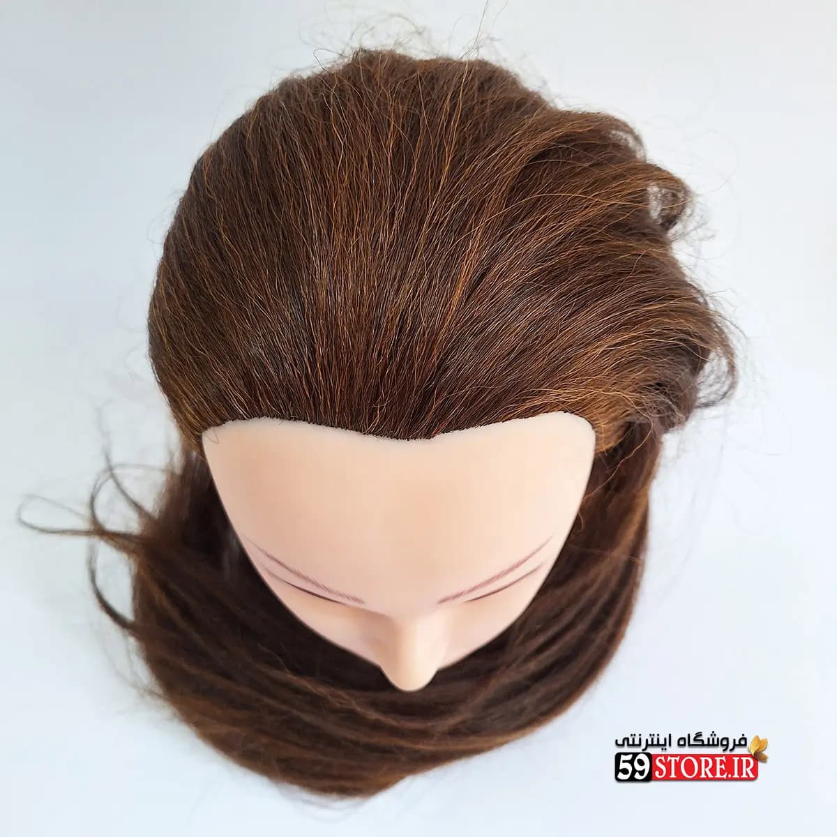 کله مانکن صددرصد طبیعی برای شینیون و بافت — تصویر ۶