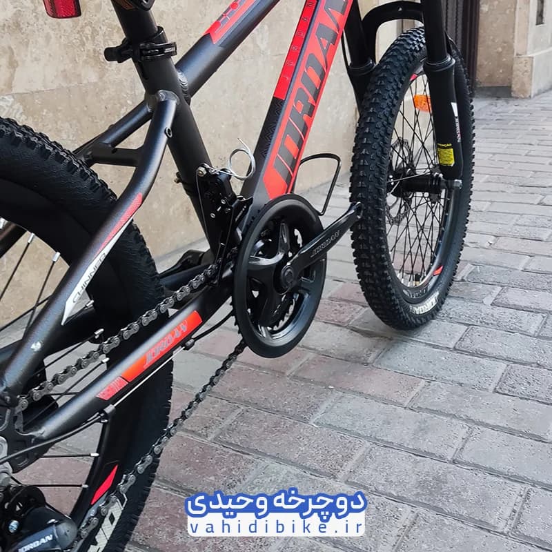 دوچرخه 20 جردن آلومینیوم مدل CHINNER | چینر مشکی قرمز — تصویر ۳