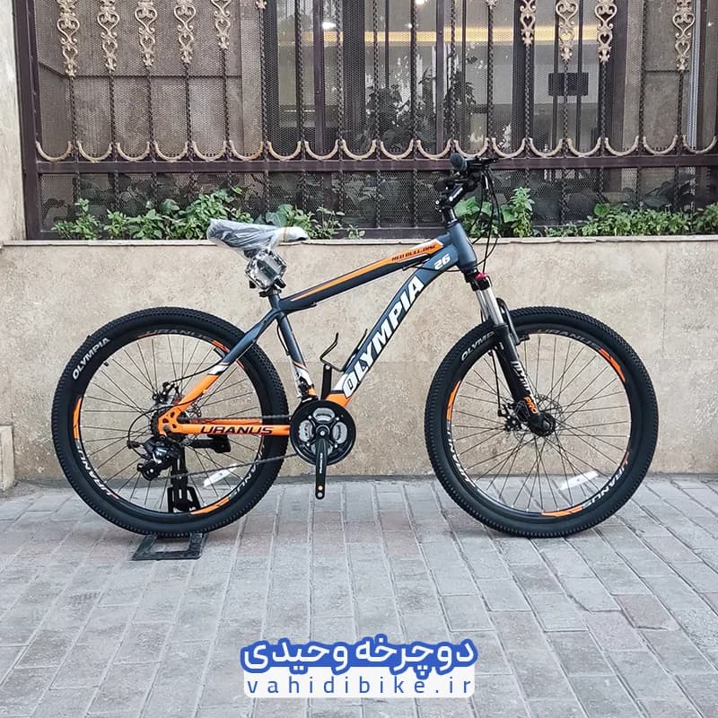 دوچرخه 26 المپیا مدل RED BULL | ردبول مشکی نارنجی — تصویر ۲