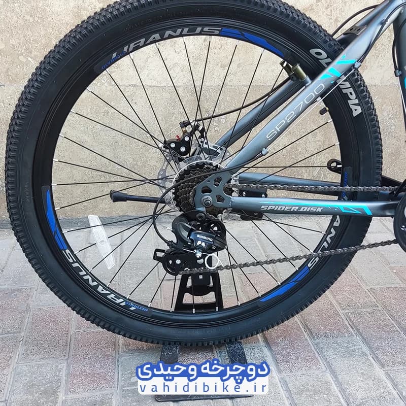 دوچرخه 27.5 المپیا مدل SPIDER Disk | اسپایدر آبی — تصویر ۶