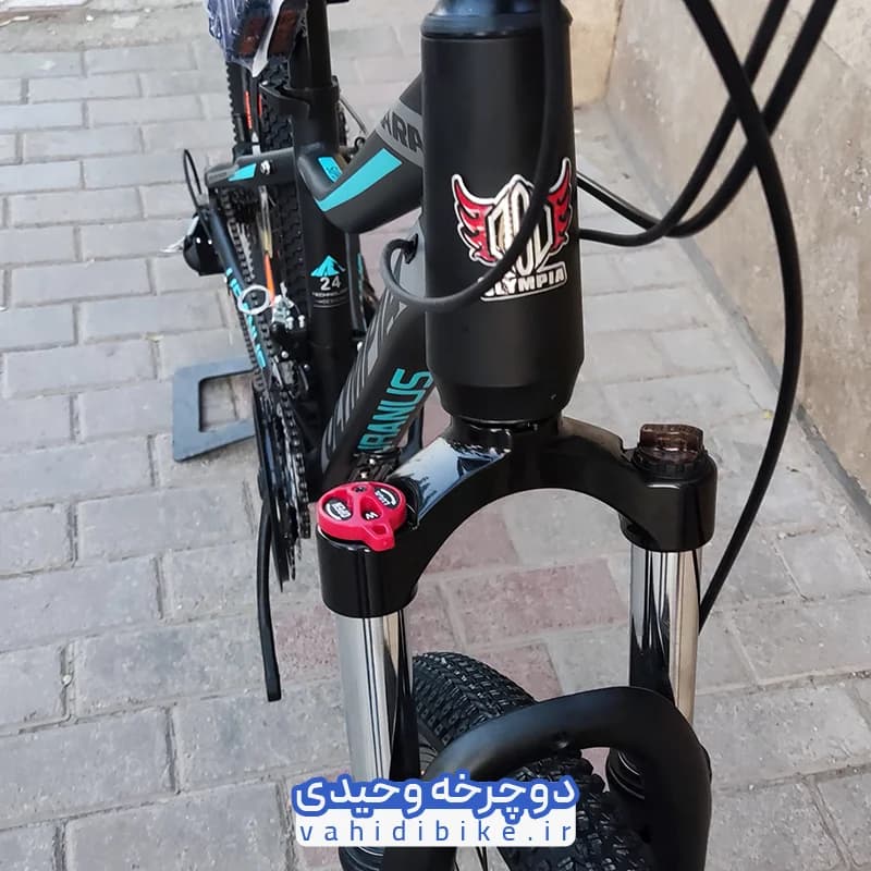 دوچرخه 24 المپیا مدل ZARA Disk | زارا دیسکی مشکی آبی — تصویر ۷