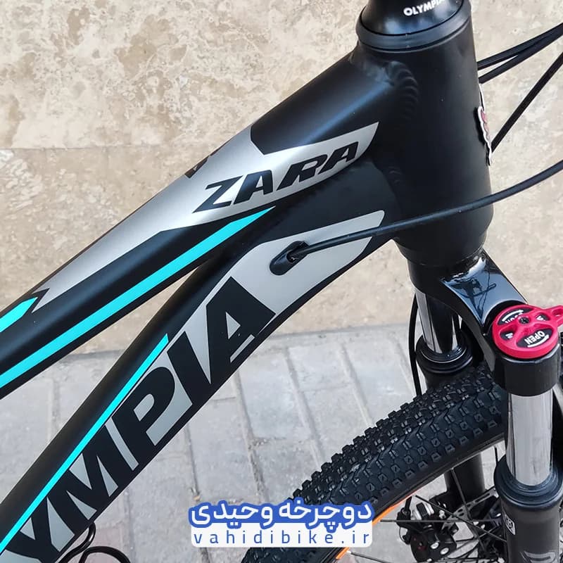دوچرخه 24 المپیا مدل ZARA Disk | زارا دیسکی مشکی آبی — تصویر ۴