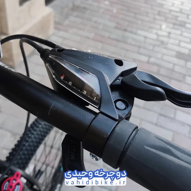 دوچرخه 26 المپیا مدل ZARA Disk | زارا دیسکی مشکی آبی — تصویر ۸