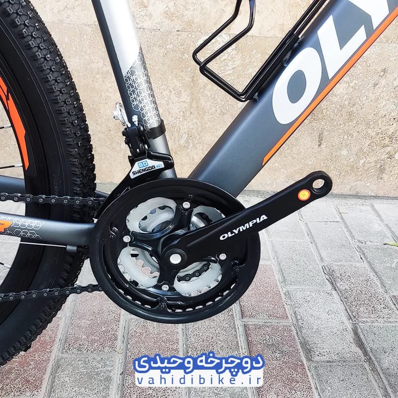 دوچرخه 27.5 المپیا مدل WINNER Disk | وینر دیسکی طوسی نارنجی — تصویر ۶